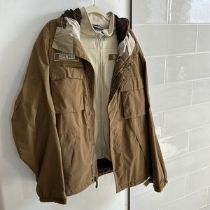 Men’s Brown Burton Snowboarding Coat with Liner Size Medium
